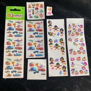 Vintage Sandylion Prismatic Stickers (Transportation, Loony Tunes, Xmas)